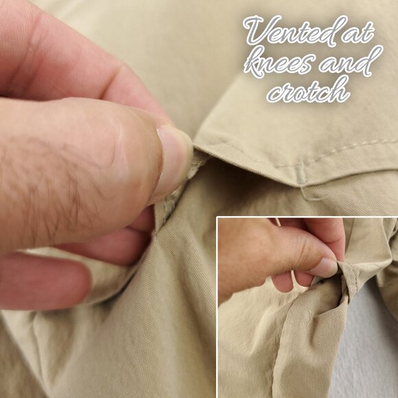 Kuhl Vented Hiking Pants Stretch Lightweight Khaki Men's "32x32" Real 32x31 - Picture 5 of 14